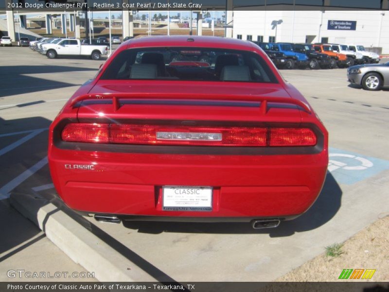 Redline 3 Coat Pearl / Dark Slate Gray 2012 Dodge Challenger R/T