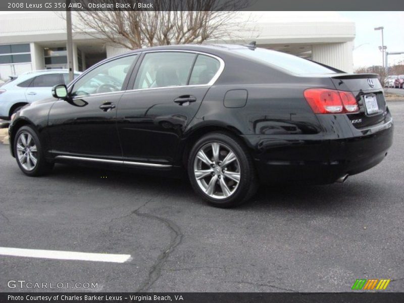 Obsidian Black / Black 2008 Lexus GS 350 AWD