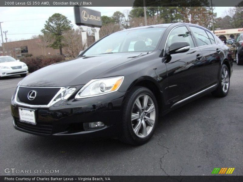 Obsidian Black / Black 2008 Lexus GS 350 AWD