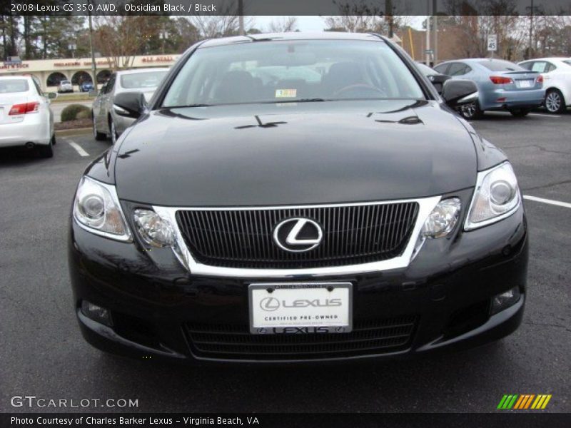 Obsidian Black / Black 2008 Lexus GS 350 AWD