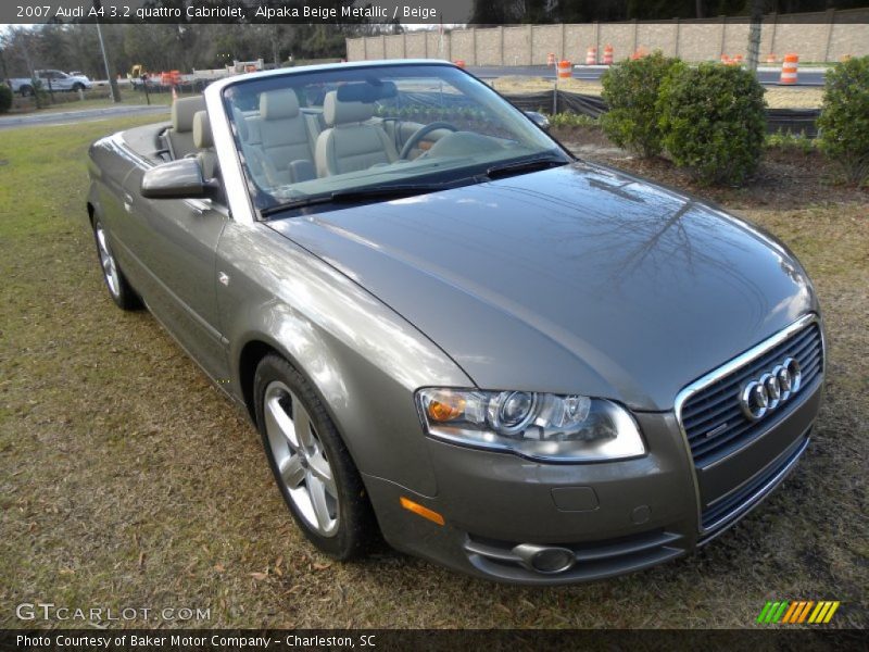 Alpaka Beige Metallic / Beige 2007 Audi A4 3.2 quattro Cabriolet
