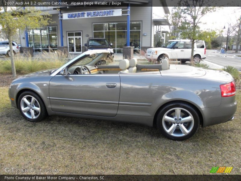 Alpaka Beige Metallic / Beige 2007 Audi A4 3.2 quattro Cabriolet