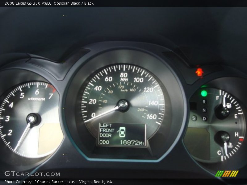 Obsidian Black / Black 2008 Lexus GS 350 AWD