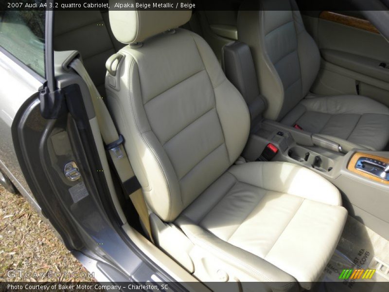 Alpaka Beige Metallic / Beige 2007 Audi A4 3.2 quattro Cabriolet