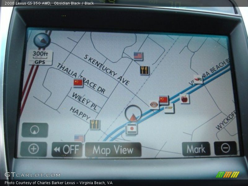 Obsidian Black / Black 2008 Lexus GS 350 AWD