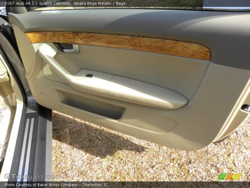 Alpaka Beige Metallic / Beige 2007 Audi A4 3.2 quattro Cabriolet