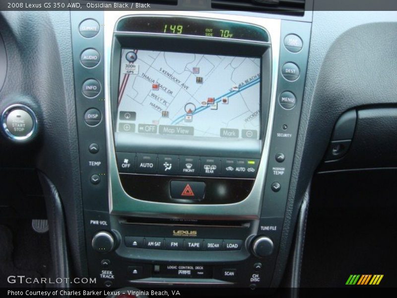 Obsidian Black / Black 2008 Lexus GS 350 AWD