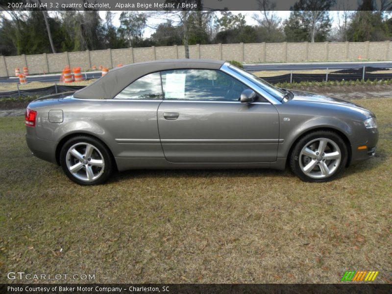 Alpaka Beige Metallic / Beige 2007 Audi A4 3.2 quattro Cabriolet