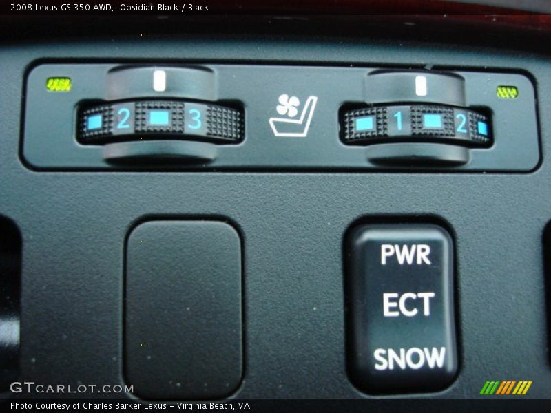 Obsidian Black / Black 2008 Lexus GS 350 AWD