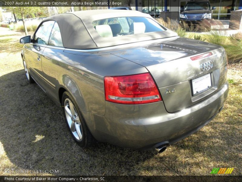 Alpaka Beige Metallic / Beige 2007 Audi A4 3.2 quattro Cabriolet