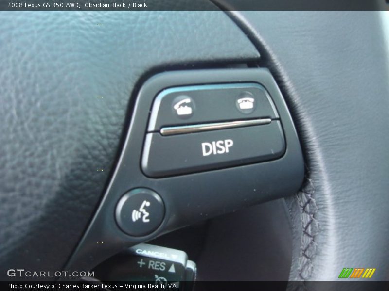 Obsidian Black / Black 2008 Lexus GS 350 AWD
