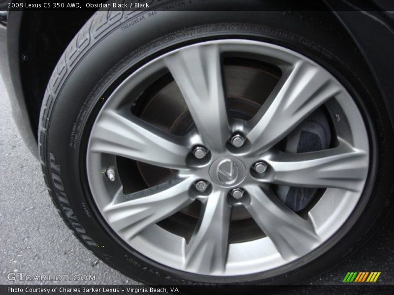 Obsidian Black / Black 2008 Lexus GS 350 AWD