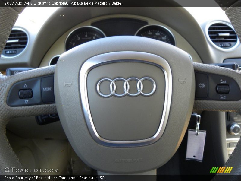 Alpaka Beige Metallic / Beige 2007 Audi A4 3.2 quattro Cabriolet