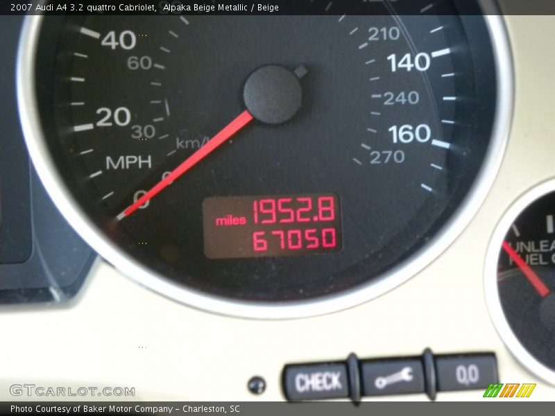 Alpaka Beige Metallic / Beige 2007 Audi A4 3.2 quattro Cabriolet