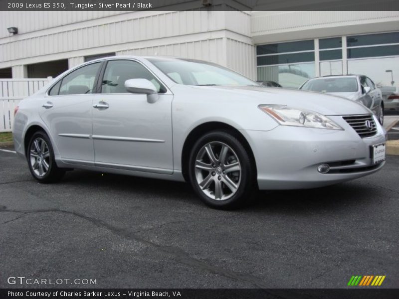 Tungsten Silver Pearl / Black 2009 Lexus ES 350