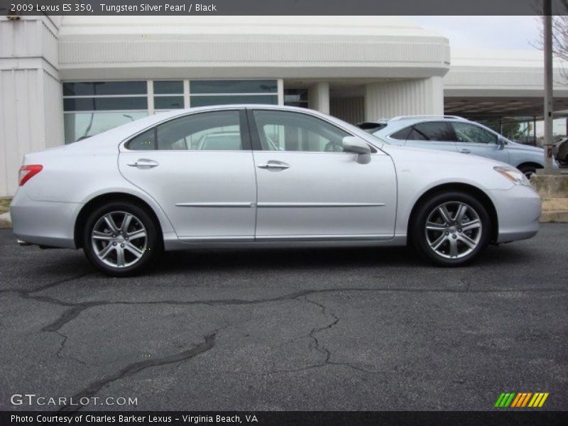 Tungsten Silver Pearl / Black 2009 Lexus ES 350