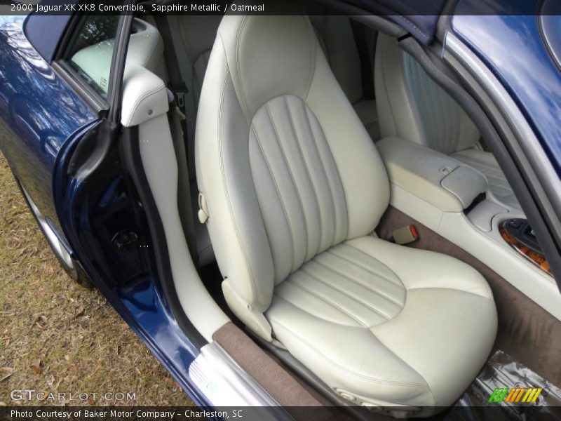 Sapphire Metallic / Oatmeal 2000 Jaguar XK XK8 Convertible