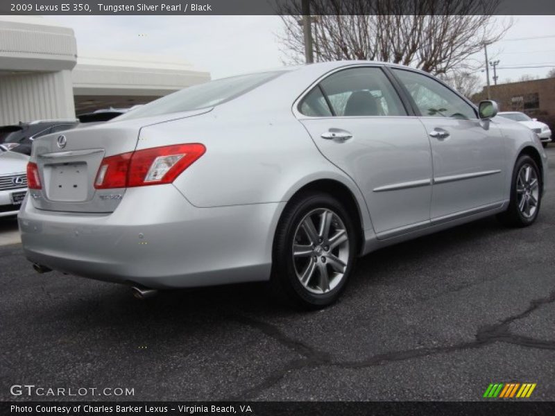 Tungsten Silver Pearl / Black 2009 Lexus ES 350