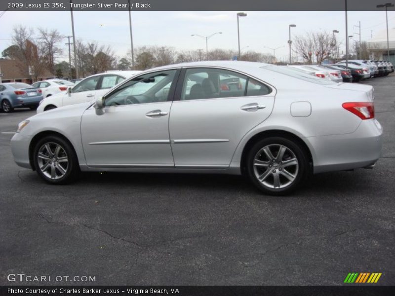 Tungsten Silver Pearl / Black 2009 Lexus ES 350