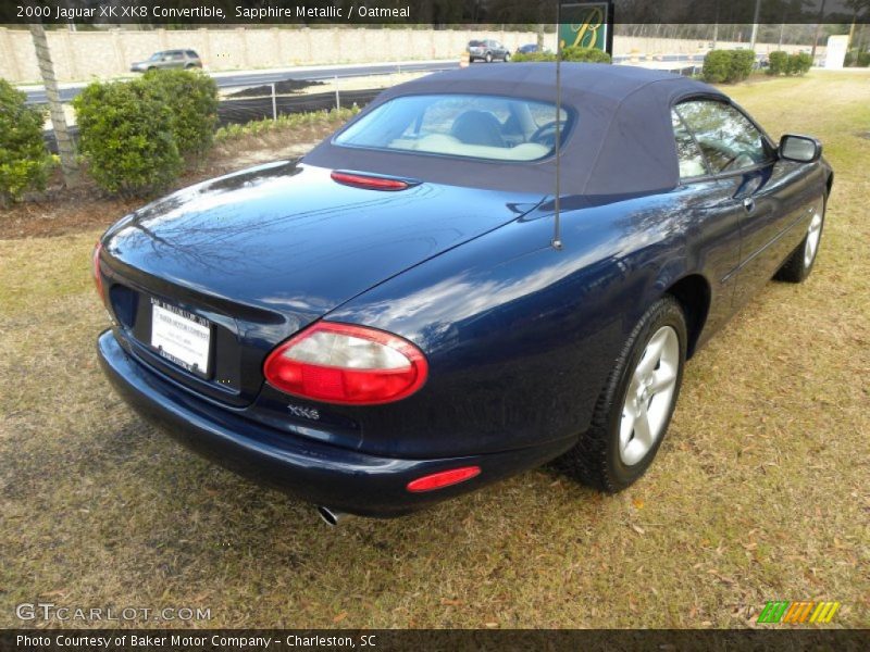 Sapphire Metallic / Oatmeal 2000 Jaguar XK XK8 Convertible