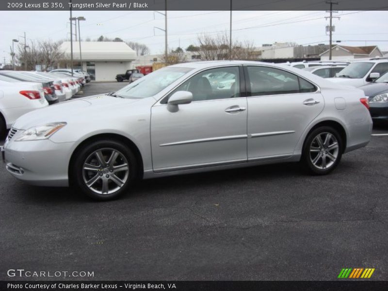 Tungsten Silver Pearl / Black 2009 Lexus ES 350