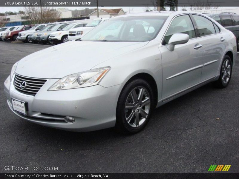 Tungsten Silver Pearl / Black 2009 Lexus ES 350