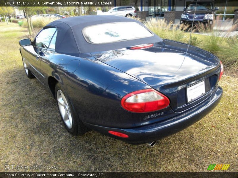 Sapphire Metallic / Oatmeal 2000 Jaguar XK XK8 Convertible