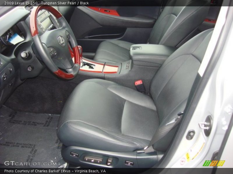 Tungsten Silver Pearl / Black 2009 Lexus ES 350