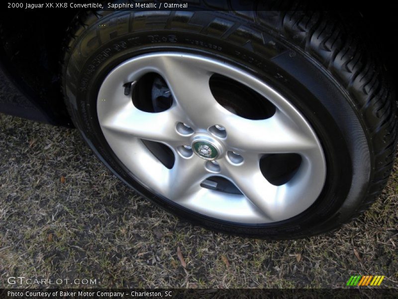 Sapphire Metallic / Oatmeal 2000 Jaguar XK XK8 Convertible