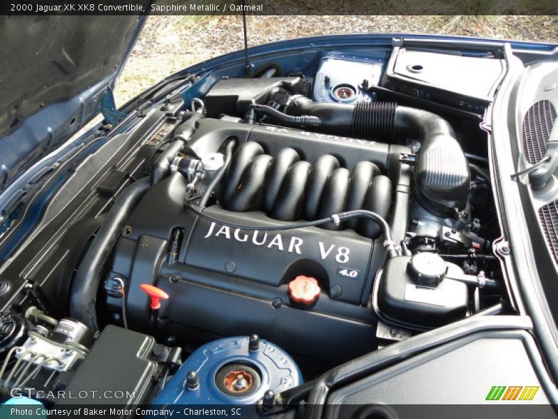 Sapphire Metallic / Oatmeal 2000 Jaguar XK XK8 Convertible