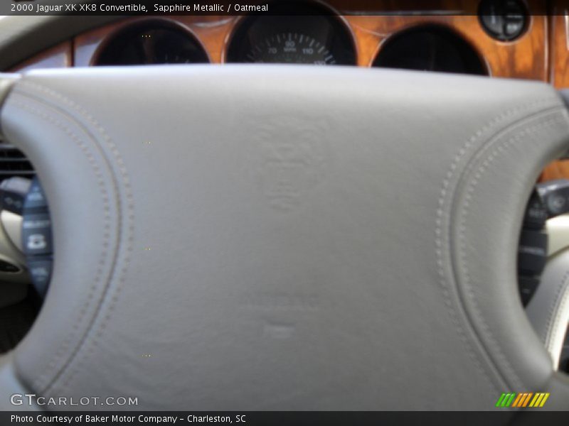 Sapphire Metallic / Oatmeal 2000 Jaguar XK XK8 Convertible