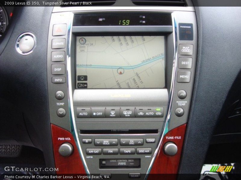 Tungsten Silver Pearl / Black 2009 Lexus ES 350