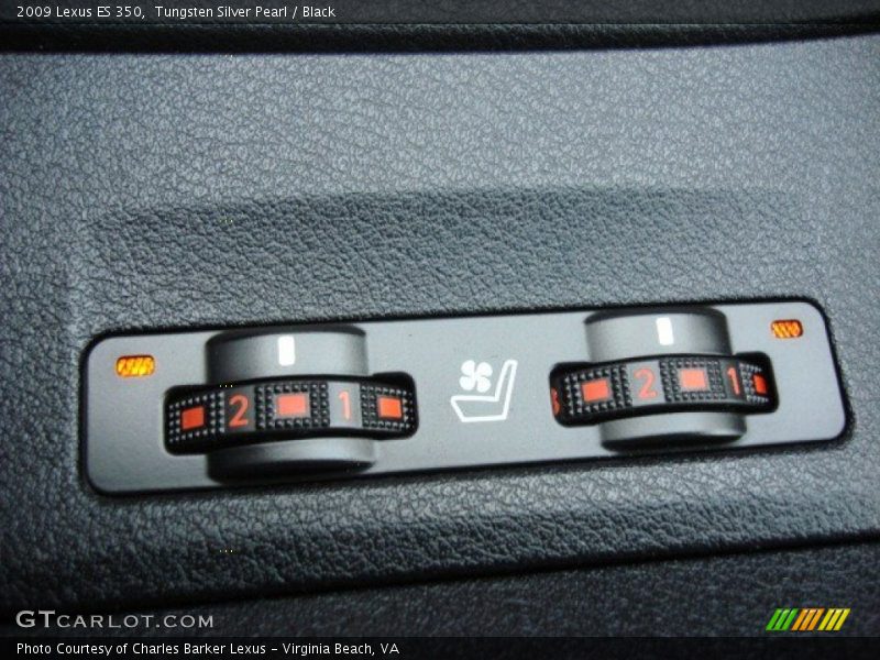Tungsten Silver Pearl / Black 2009 Lexus ES 350