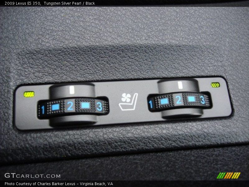 Tungsten Silver Pearl / Black 2009 Lexus ES 350