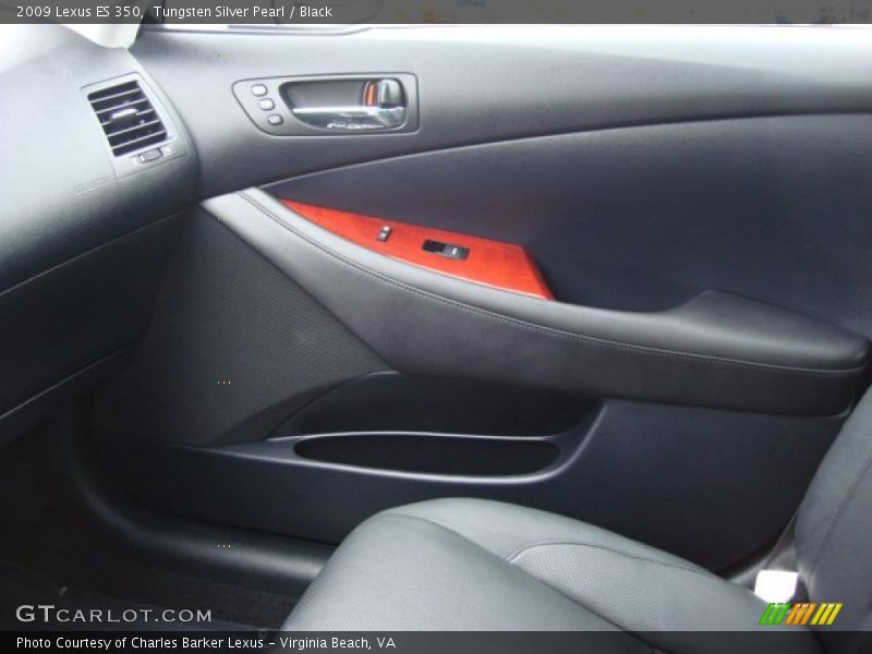 Tungsten Silver Pearl / Black 2009 Lexus ES 350