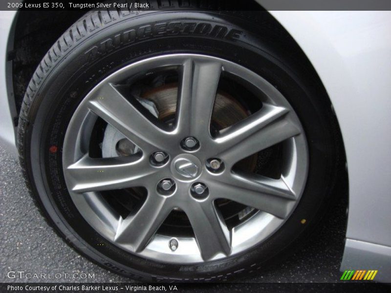 Tungsten Silver Pearl / Black 2009 Lexus ES 350
