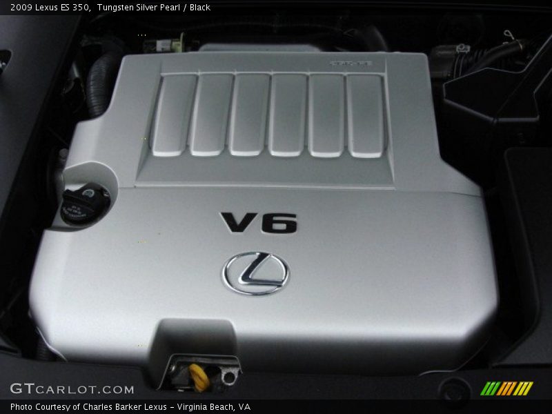 Tungsten Silver Pearl / Black 2009 Lexus ES 350