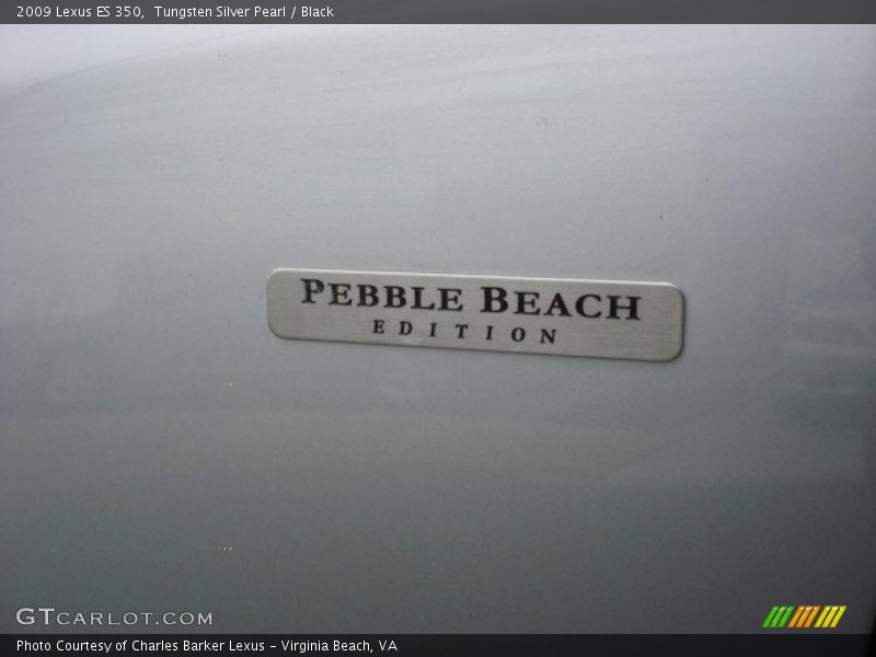Tungsten Silver Pearl / Black 2009 Lexus ES 350