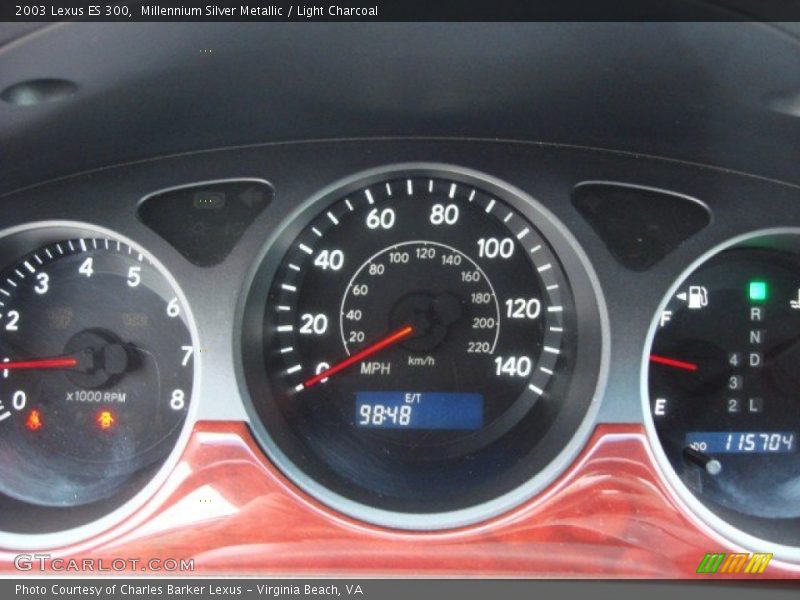 Millennium Silver Metallic / Light Charcoal 2003 Lexus ES 300