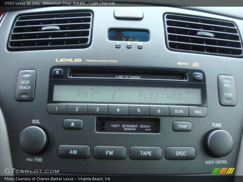 Millennium Silver Metallic / Light Charcoal 2003 Lexus ES 300