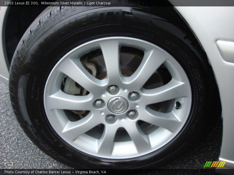 Millennium Silver Metallic / Light Charcoal 2003 Lexus ES 300