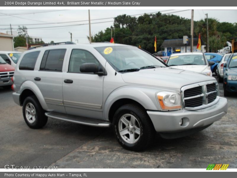 Brilliant Silver Metallic / Medium Slate Gray 2004 Dodge Durango Limited 4x4