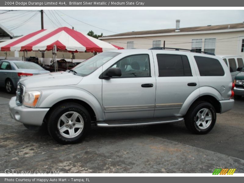 Brilliant Silver Metallic / Medium Slate Gray 2004 Dodge Durango Limited 4x4