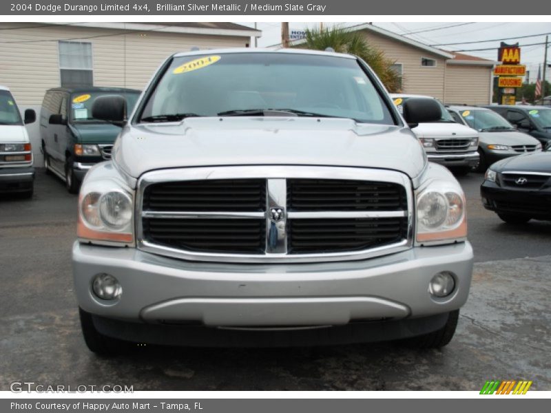 Brilliant Silver Metallic / Medium Slate Gray 2004 Dodge Durango Limited 4x4