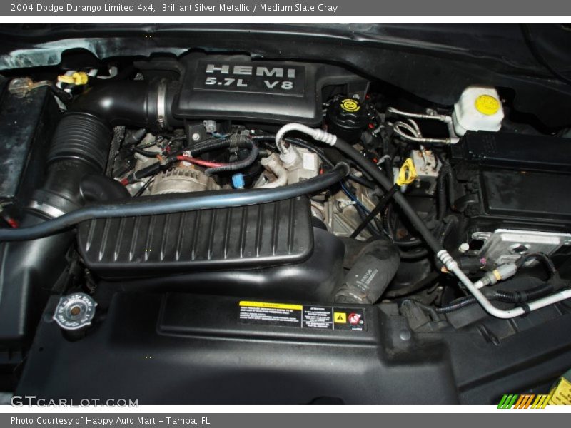Brilliant Silver Metallic / Medium Slate Gray 2004 Dodge Durango Limited 4x4