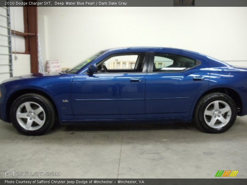 Deep Water Blue Pearl / Dark Slate Gray 2010 Dodge Charger SXT