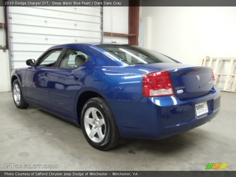 Deep Water Blue Pearl / Dark Slate Gray 2010 Dodge Charger SXT