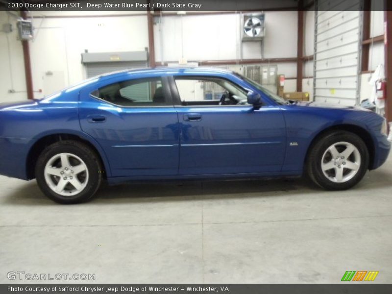 Deep Water Blue Pearl / Dark Slate Gray 2010 Dodge Charger SXT