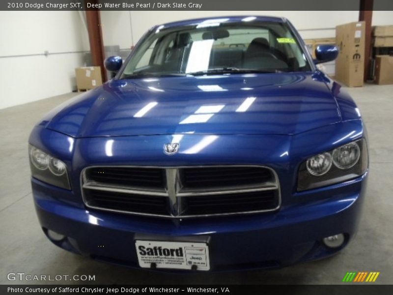 Deep Water Blue Pearl / Dark Slate Gray 2010 Dodge Charger SXT