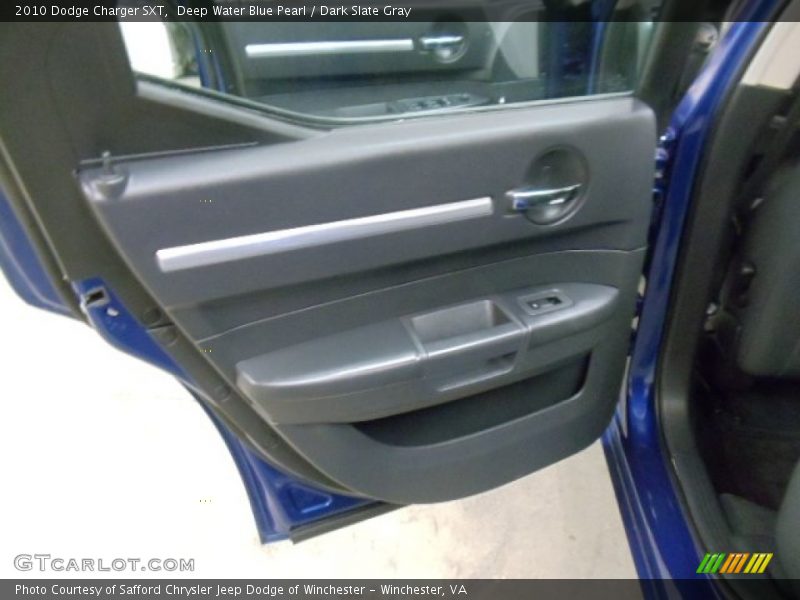 Deep Water Blue Pearl / Dark Slate Gray 2010 Dodge Charger SXT